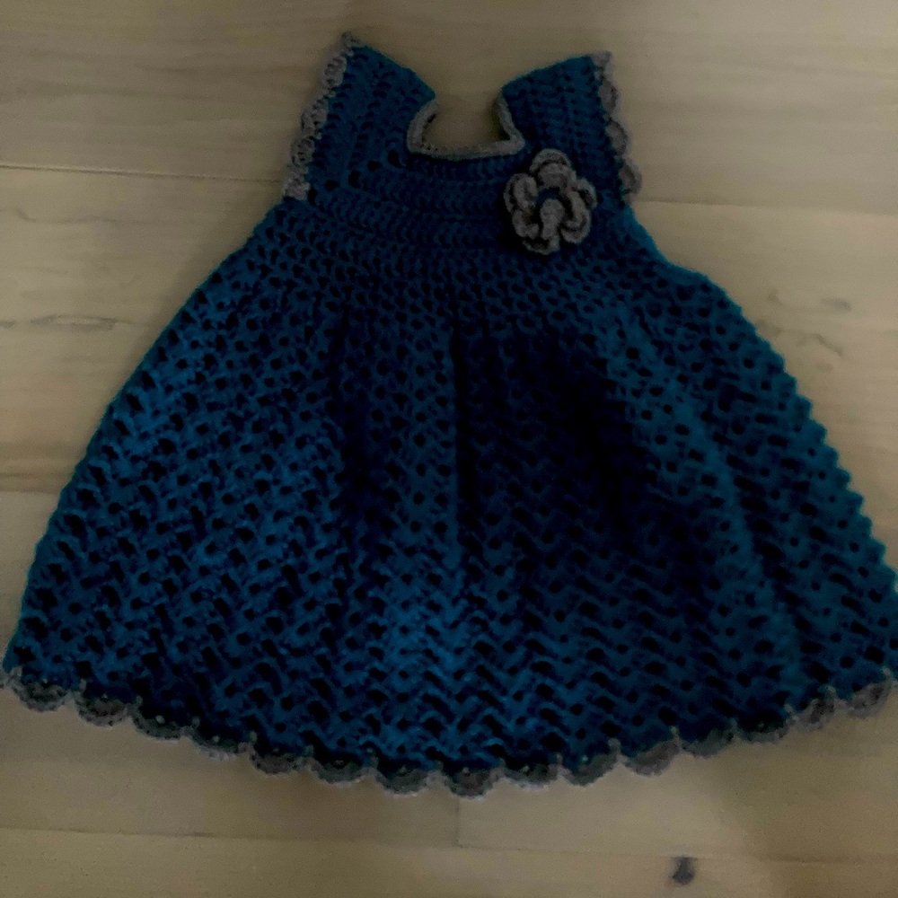 Crochet baby dress